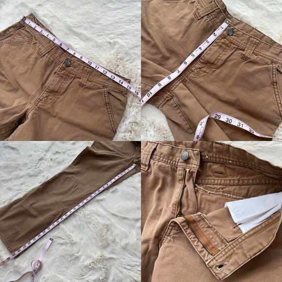 Vintage Patagonia Canvas Work Pants Organic Cotton Utility Wide Leg women’s sz 8 - Picture 8 of 8